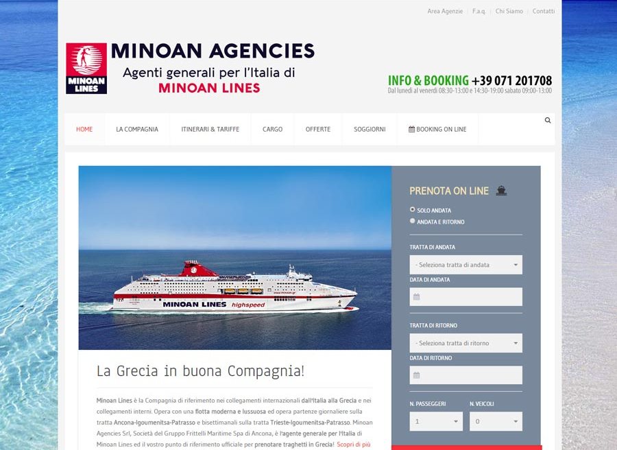 nuovo sito traghetti grecia minoan lines