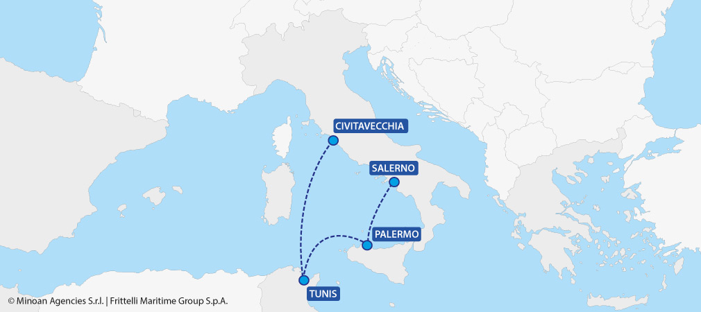 map ferries italy tunisia grimaldi lines