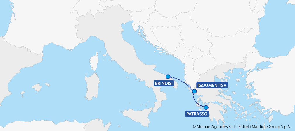 mappa traghetti grecia brindisi patrasso grimaldi lines