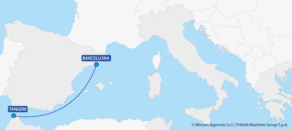 mappa traghetti marocco barcellona tangeri grimaldi lines