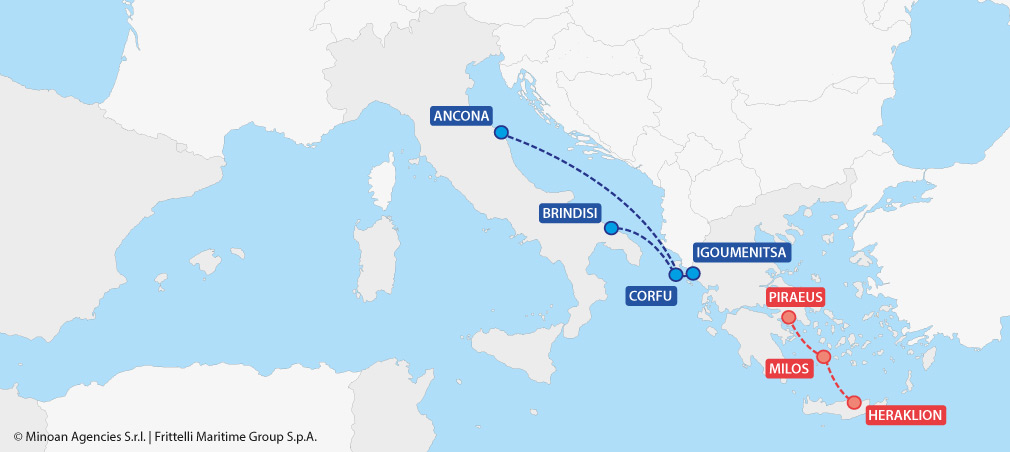 routes grimaldi minoan lines italy greece