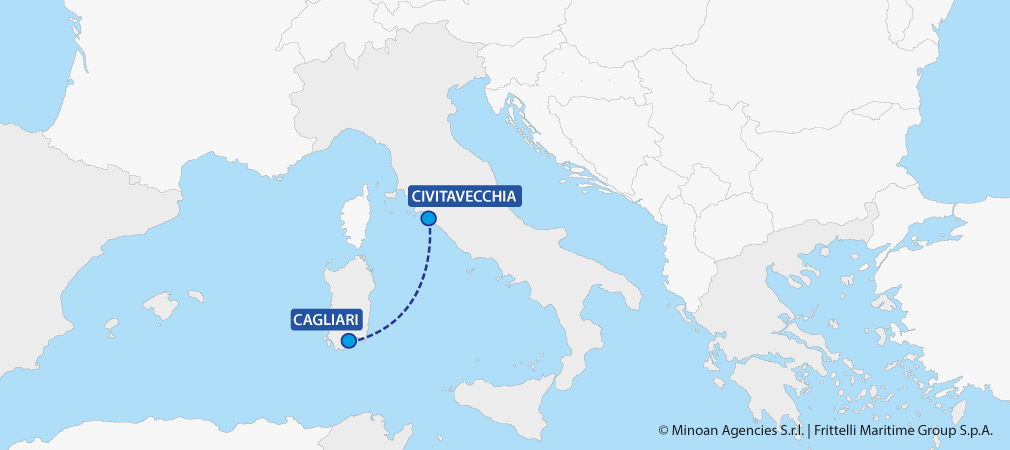 map ferries italy sardinia civitavecchia cagliari grimaldi lines