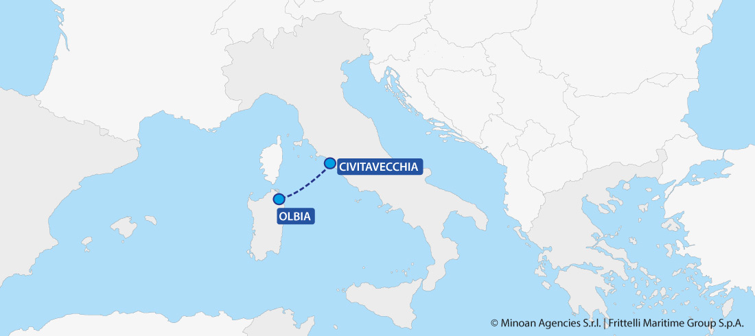 map ferries italy sardinia civitavecchia olbia grimaldi lines