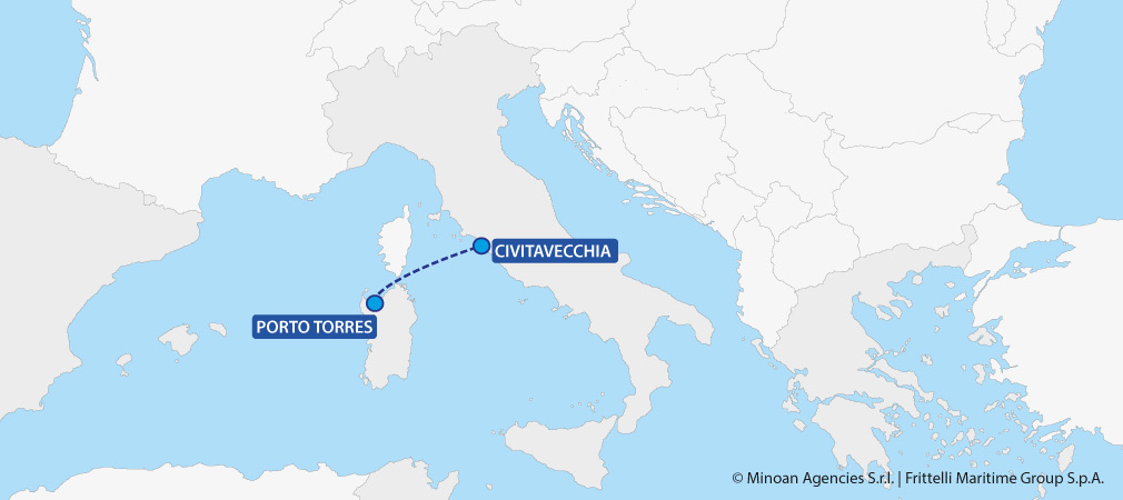 map ferries italy sardinia civitavecchia porto torres grimaldi lines