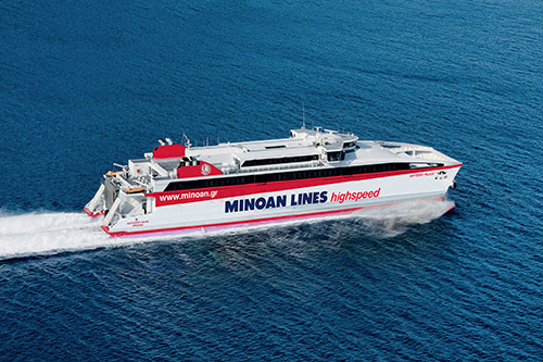 minoan lines flotta santorini palace