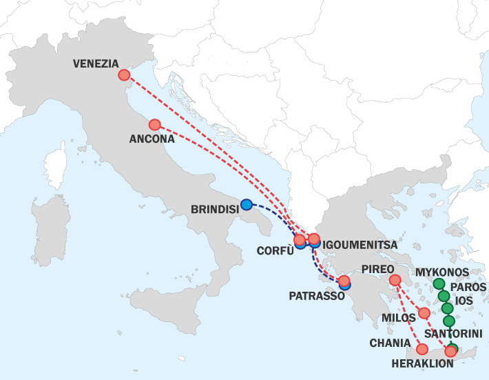 Traghetti per la Grecia GRIMALDI MINOAN