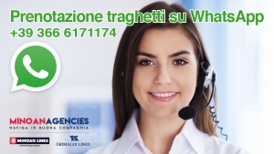 Servizio di prenotazione traghetti su WhatsApp